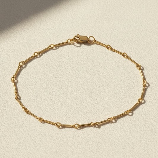 Gold Filled Tiny Bar Bracelet