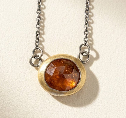 Petite Crescent Rim Necklace