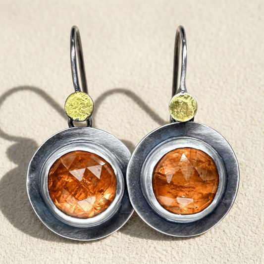 Round Dot Dangle Earrings