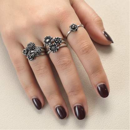 Sterling Silver Finger Bouquet
