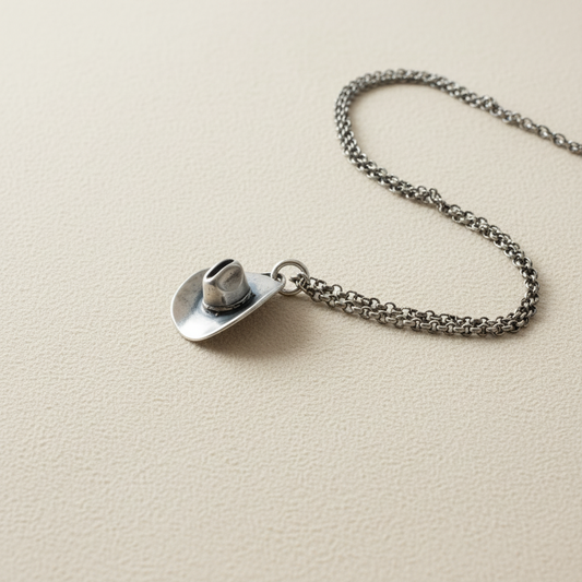 Hello Darlin Cowboy Hat Necklace