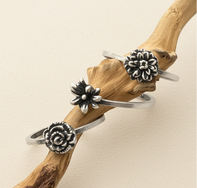 Sterling Silver Finger Bouquet