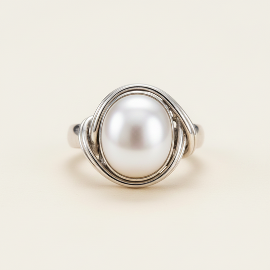 Paloma Pearl Sterling Silver Ring