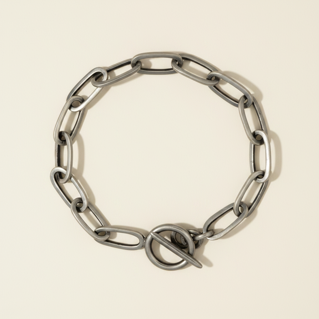 Long Rectangle Link Bracelet