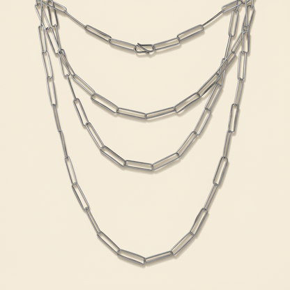 Paper Clip Handmade Chain Necklace