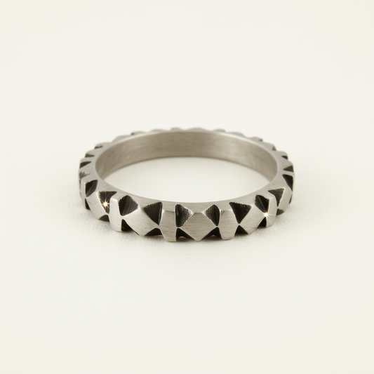 Hand Carved Band Ring
