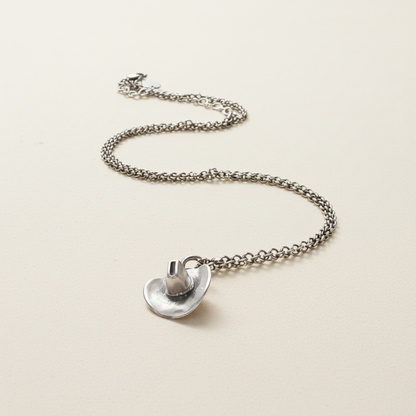 Hello Darlin Cowboy Hat Necklace