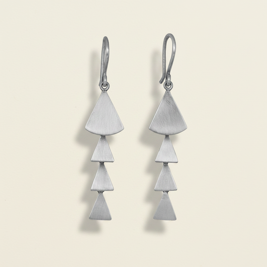 Long Fan Cascade Earrings