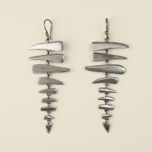 Large Fishbone Earrings