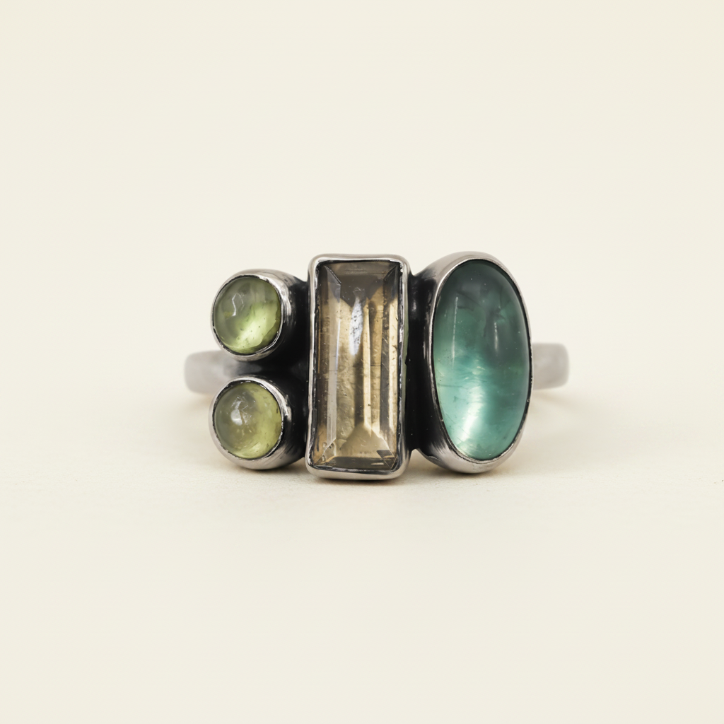 Multi-Shape Stone Ring
