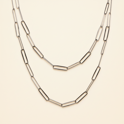 Paper Clip Handmade Chain Necklace