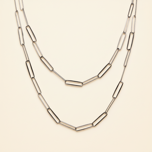 Paper Clip Handmade Chain Necklace