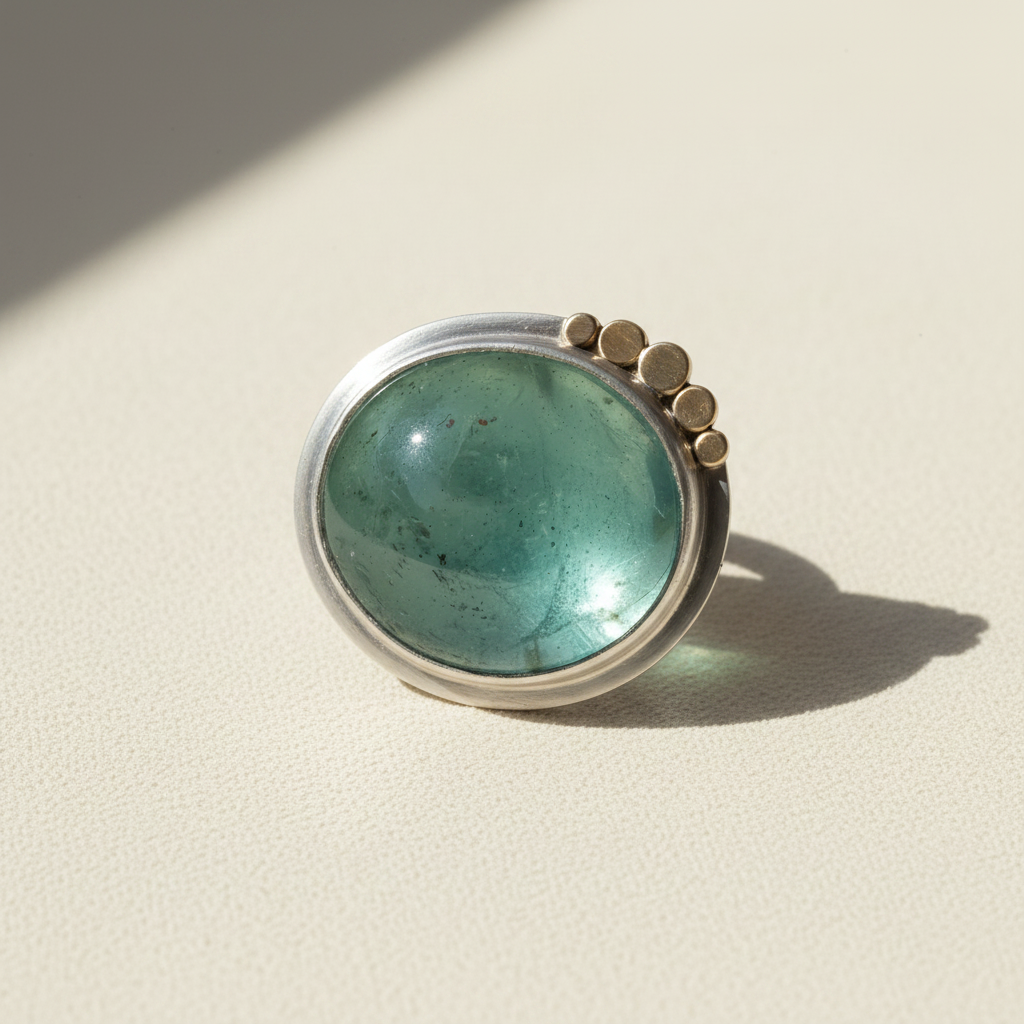 Aquamarine Aura Ring