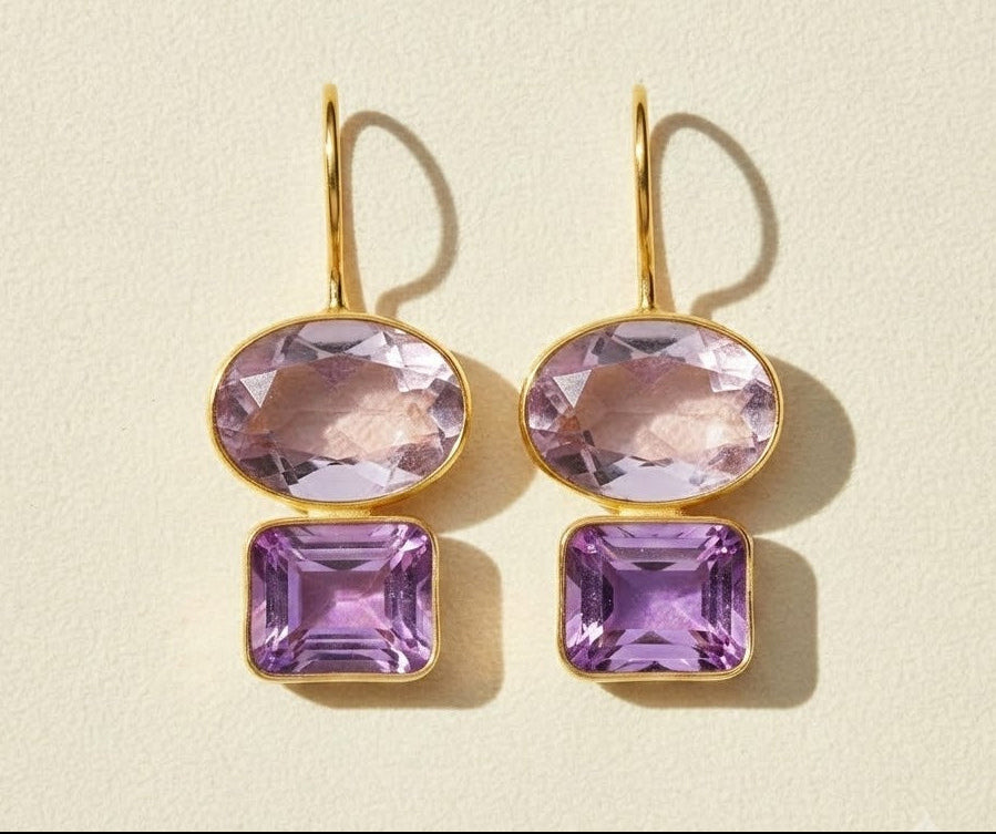 Blush & Rose Double Valencia Earrings