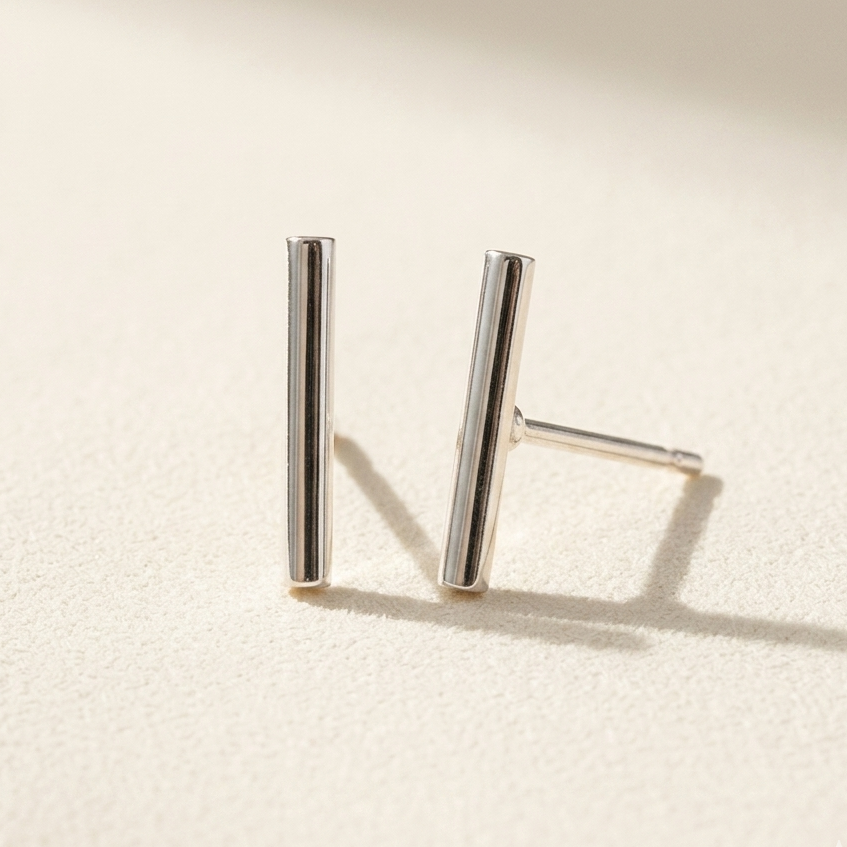 Bar Stud Earrings