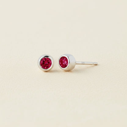Tiny Birthstone Stud Earrings