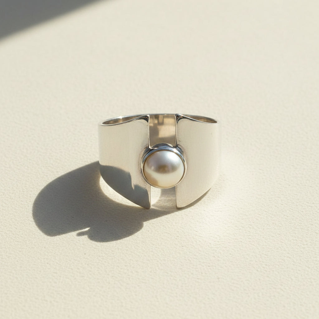 Pearl Shield Ring