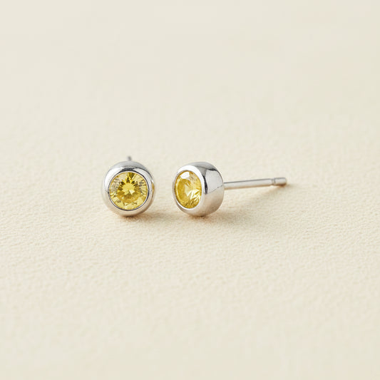Tiny Birthstone Stud Earrings